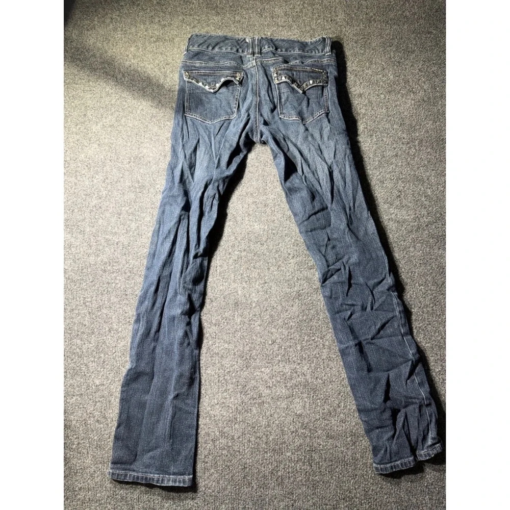 Michael Kors Womens Dark Wash Skinny Jeans Low Rise Blue Denim Size 4